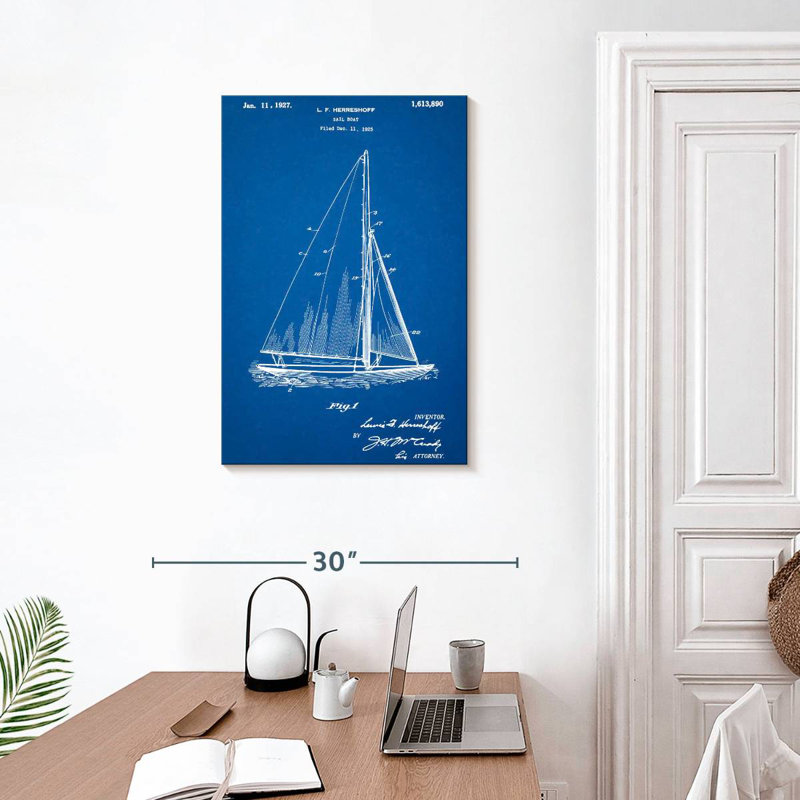 Laelle Herreshoff R 40 Gamecock, voilier de course, H 30 po x l 20 po