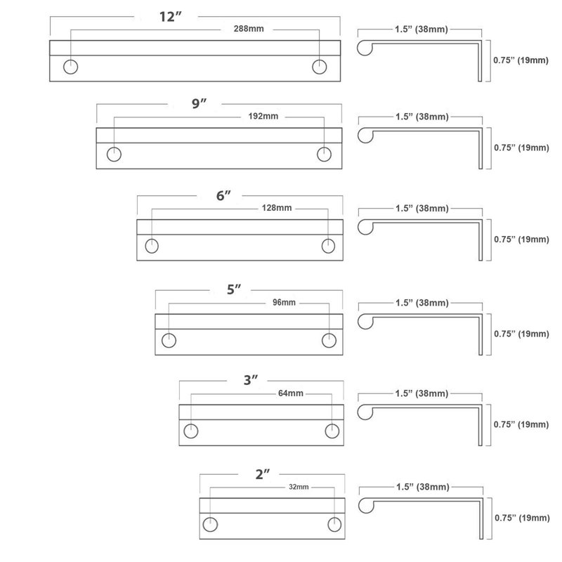 Passe-main 2 1/2 po Spectrum, Argent satiné