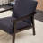 Mid-Century Modern Accent Chair With Premium Fabric And Sturdy Wood Frame-120886901