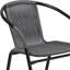 Chaises de restaurant empilables en rotin pour l'intérieur et l'extérieur Arthor par Flash Furniture-21223674