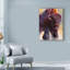 « warrior buffalo », reproduction de peinture à l’acrylique sur toile tendue-33514210