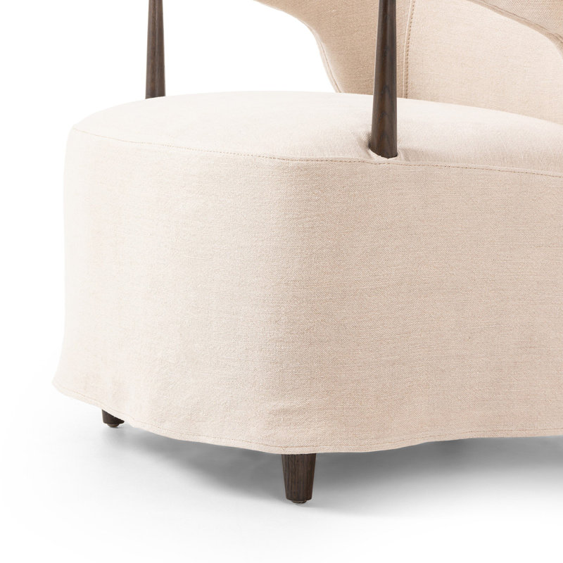 Brently Chair, Cream Linen