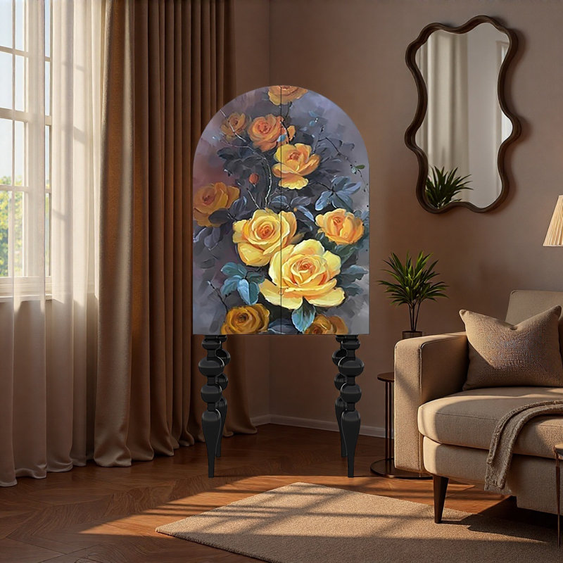 Armoire de rangement murale en bois massif, Noir