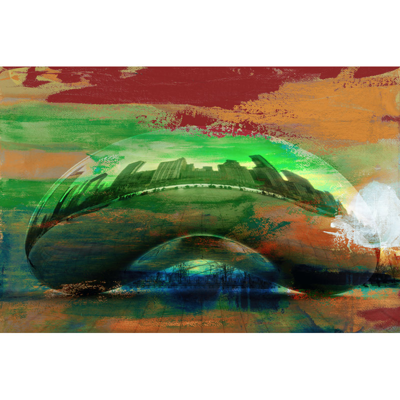 The Bean, Chicago by Sisa Jasper - Wrapped Canvas Art Prints, 30cm H x 46cm W