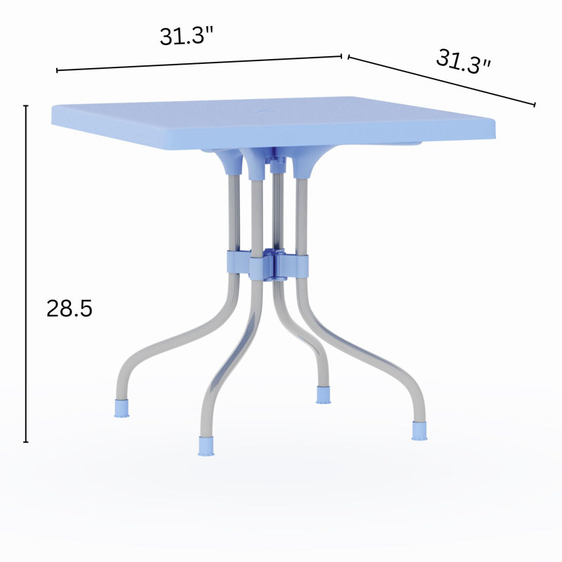 Ensemble bistro pour patio de 3 pièces Slezak, Bleu