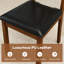 Ensemble de 2 chaises de salle à manger en cuir PU avec dossiers creux-74019965