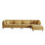 4 Seater Corduroy Corner Sofa -1346980362
