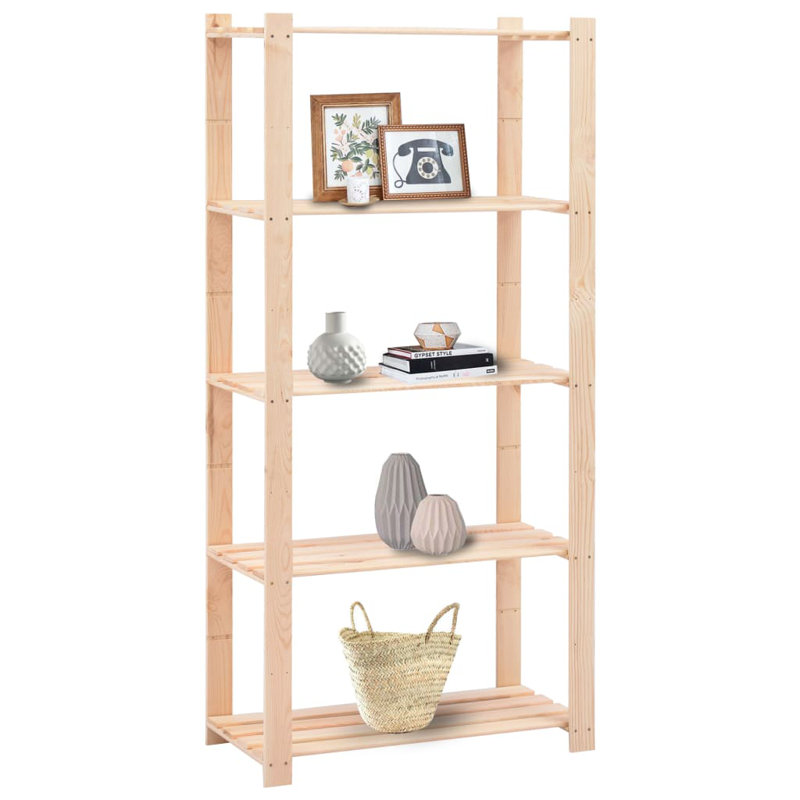 Palombo 80cm W Solid Wood Shelving Unit