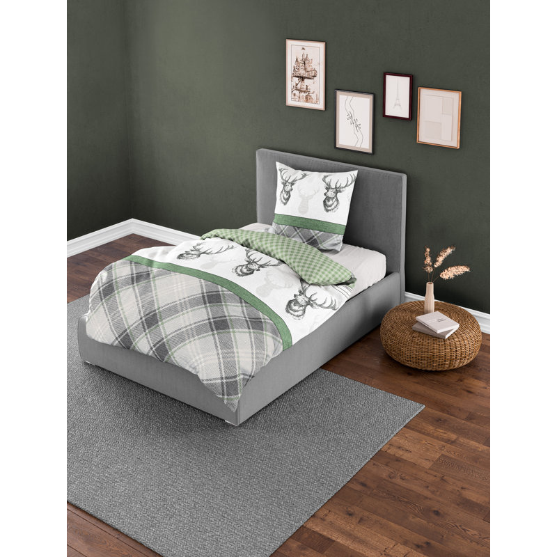 4035 Cotton Animal Print Duvet Cover Set with Pillow Shams Included