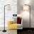 Barbour 62" Arched Black Floor Lamp with Bulb