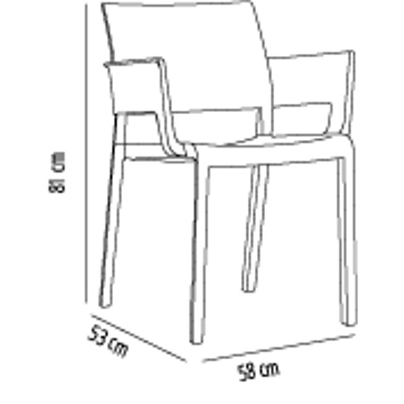 Fiona Outdoor Dining Armchair, Black