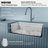 Karran Quartz 34'' X 21-1/4'' Single Bowl Retrofit Farmhouse Apron Front Workstation Kitchen Sink-72385308