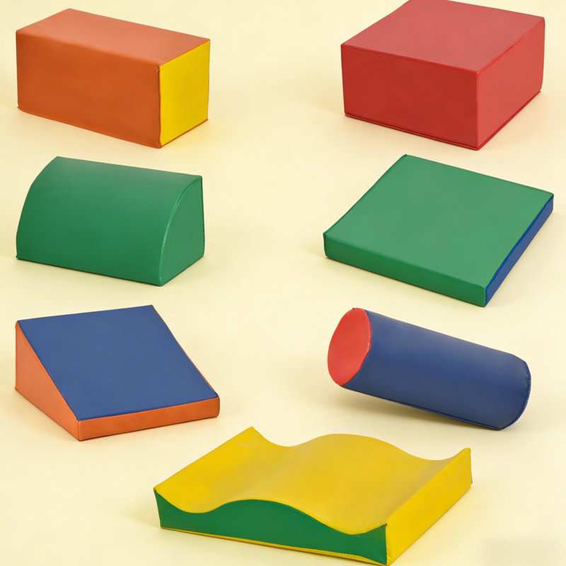 Mousse douce multicolore pour les jeunes: Sept blocs qui grimpent, construisent et résolvent des problèmes