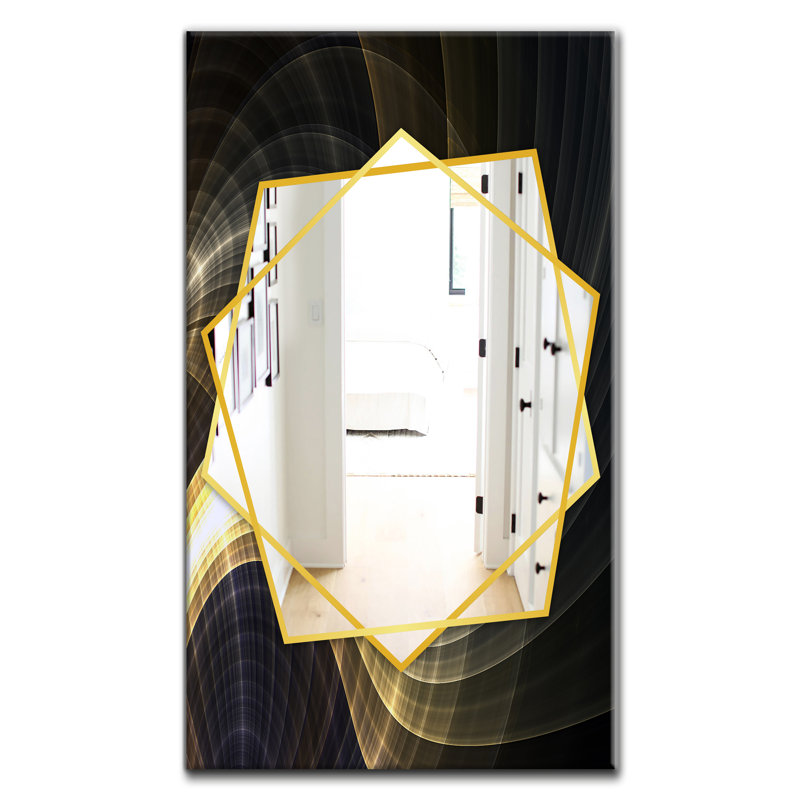 Miroir mural Fractal Light Art, H 39,4 po x l 29,5 po x P 0,24 po