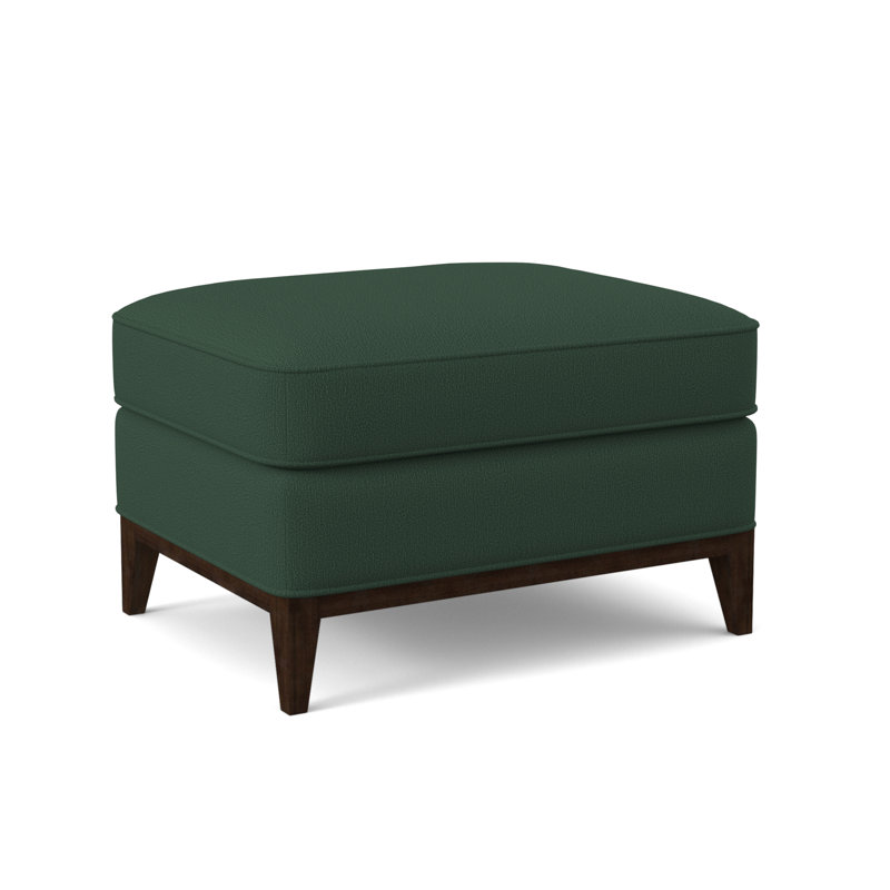 Sonoma Ottoman, American Walnut, Margaret Tangelo Polyester Blend