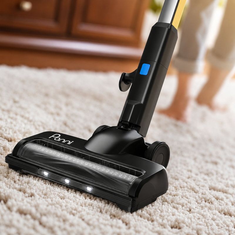 Aspirateur-balai filaire 3 en 1 Panni avec support autoportant, noir, V1182