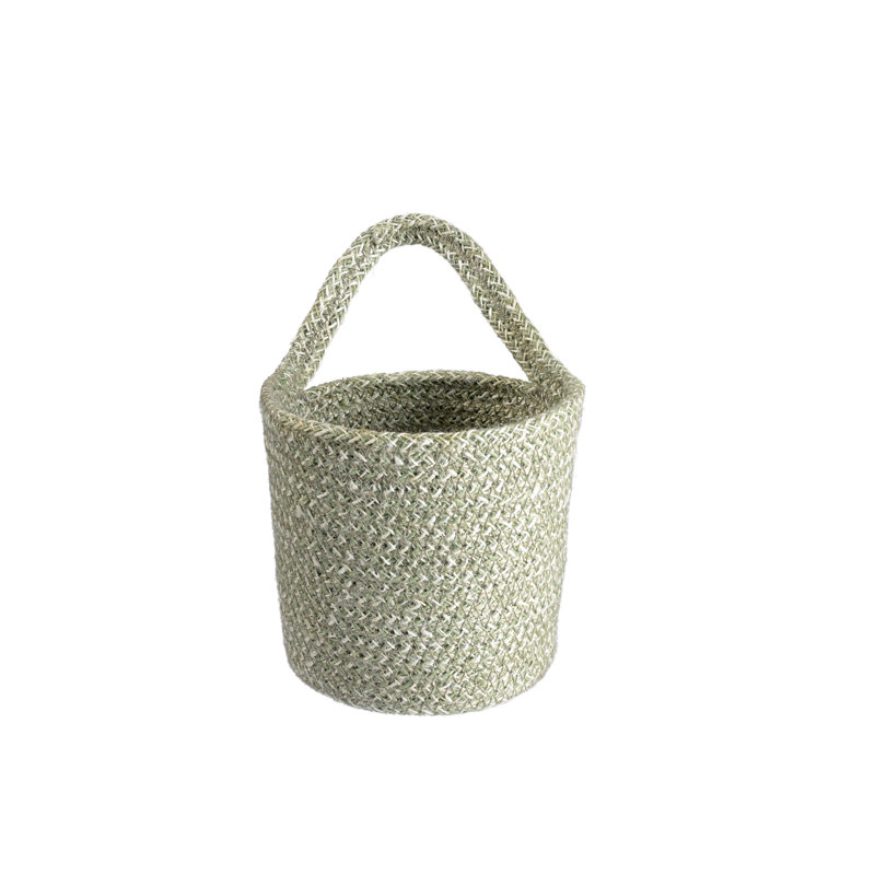 Panier en jute Berkey, H 5,2 po x l 4,8 po x P 4,6 po, Ardoise