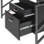O'Brien Glass Top Metal Base Writing Desk