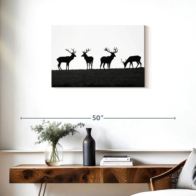 Silhouettes de cerf élapier Brampt