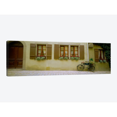 " Lone Bicycle, Rothenburg ob der Tauber, Ansbach, Middle Franconia, Bavaria, Germany " Color Photography