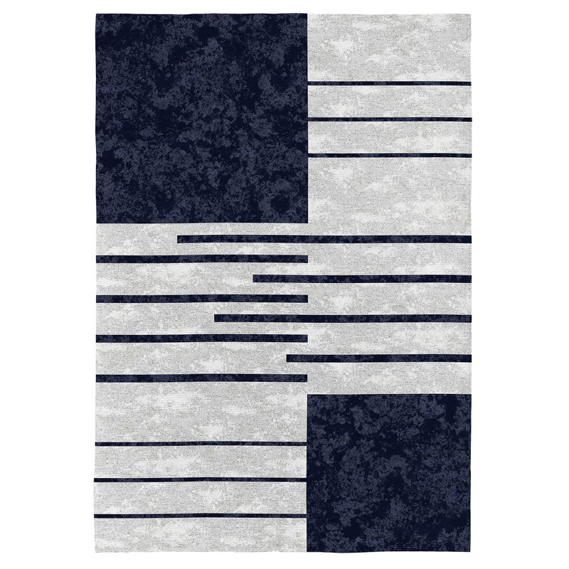 Aspasios Machine Woven Grey Indoor Rug, Rectangle 200 x 290cm