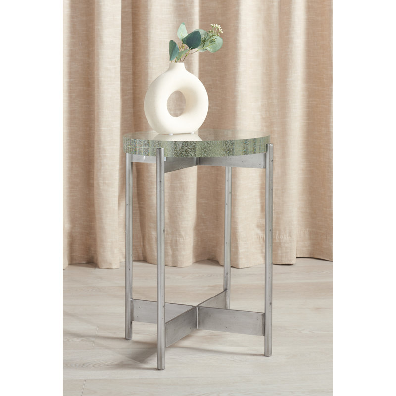 Aurlie Glass Top End Table