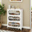 Armoire de rangement pour chaussures en métal 18 paires avec tablette amovible
