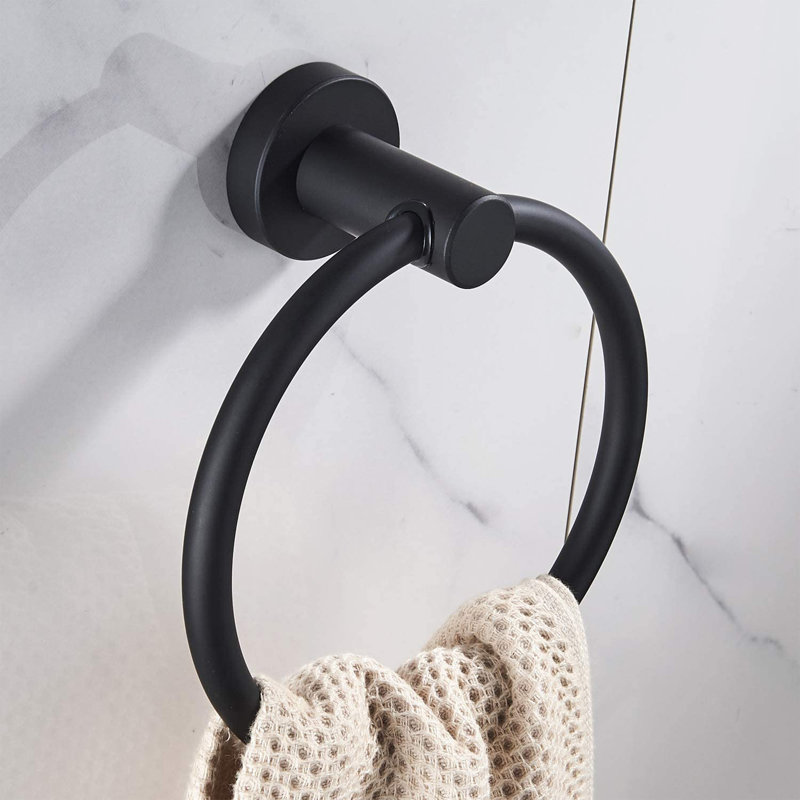 6 - Piece Bathroom Hardware Set, Black