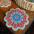 Vintage Style Ceramic Tile Trivet 7''