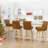 Malakeh Swivel Upholstered Counter Stool with Solid Wood Frame-100865027-103255354