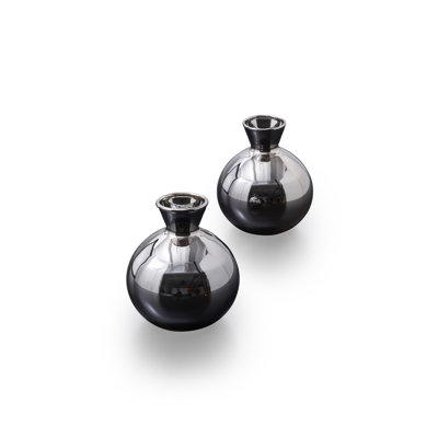 24 bouteilles décoratives en métal pour l'intérieur et l'extérieur 4,75 po Platinum
