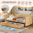 Large Drawers Storage Upholstered Daybed-561913619