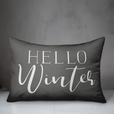  Hello Winter Lumbar Pillow