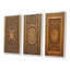 "Vieille porte en bois sculpté", 3 pièces sur toile-1357061165-1357061166