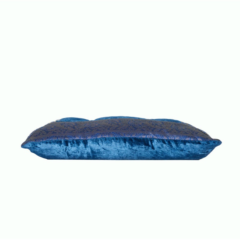 Coussin de sol Amar, 18 po x 18 po, Bleu marine