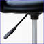 Tabouret roulant à hauteur réglable 5 roulettes | Noir | Similicuir