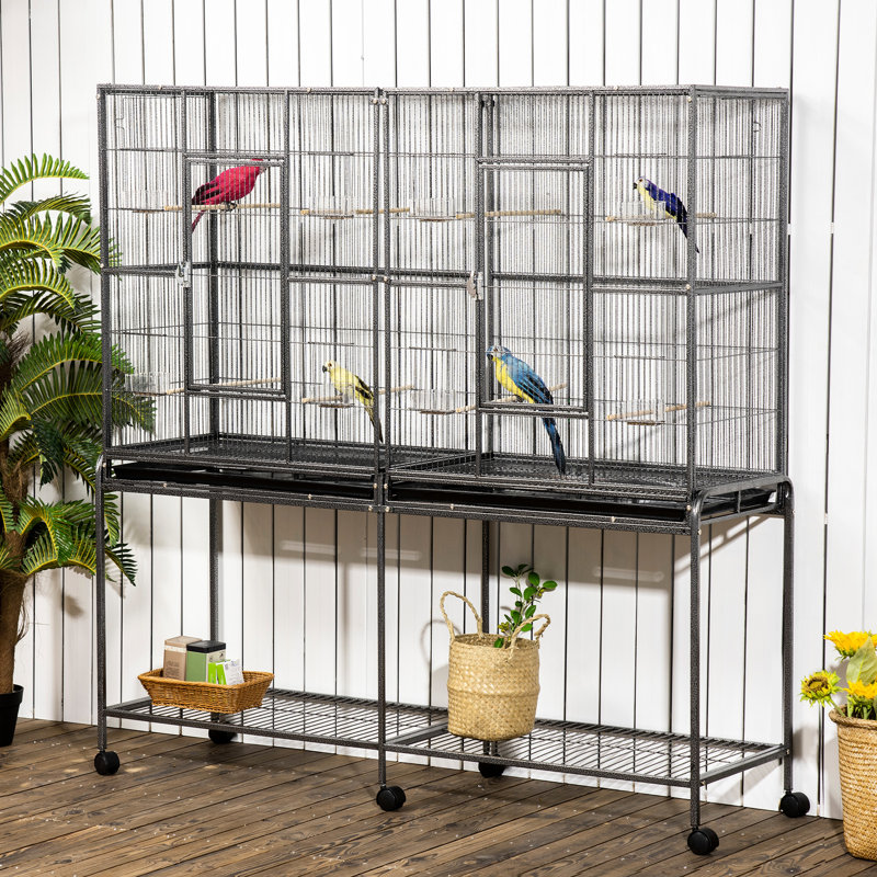 Cage à oiseaux 65 po en métal