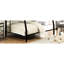 Lit superposé noir sablé, taille double / grand, structure en métal, poids de 121 lb, barrière de sécurité pour lit noir supplémentaire, très grand / grand, hauteur de 65 po, avec foyer et côté