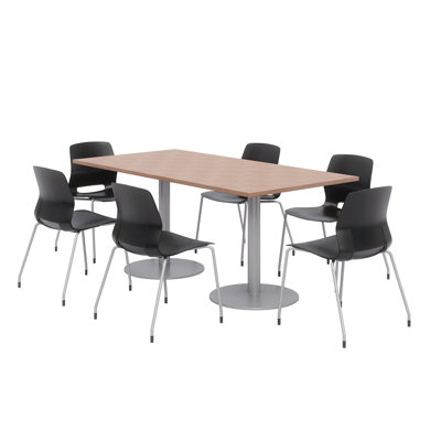 72" L Rectangular Breakroom Table and Chair Set