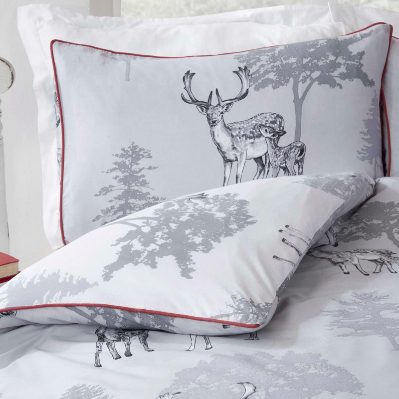 Mincey Floral Duvet Cover Set with Pillowcases, Single - 1 Standard Pillowcase