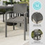 Fauteuils de salle à manger en rotin 2 pièces Martha Stewart Bedford-109713834