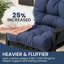 Ensemble de chaises d'extérieur en PEHD Adirondack avec coussins-565987843-565987903