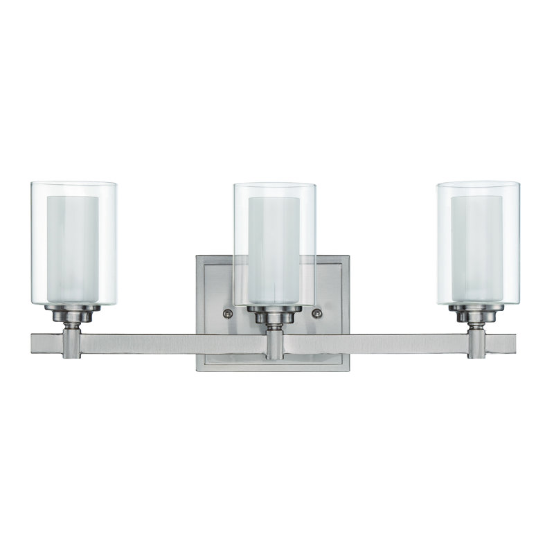 Edwina 3 - Light Vanity Light, Brushed Polished Nickel