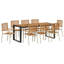 9 Piece Garden Dining Set-1918401265