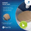 Dorney Flexi-Fix Wooden Toilet Seat - Adjustable Hinges with Top & Bottom Fixings Included and Rust Free Chrome Plated Hinge Covers, Antibacterial Treated Surface (Sandstone Effect)-1149889672