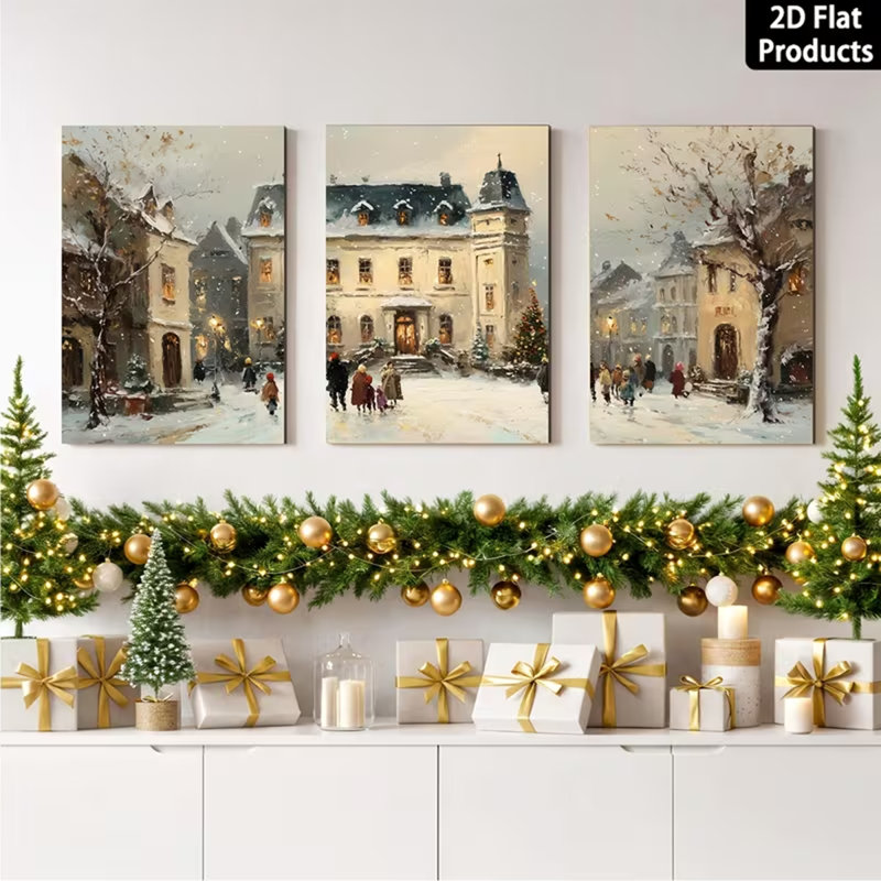 3 Piece Wrapped Canvas Print