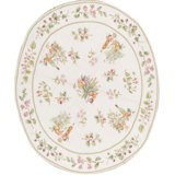 Hand-Knotted High-Quality Ivory and Ivory Area Rug
