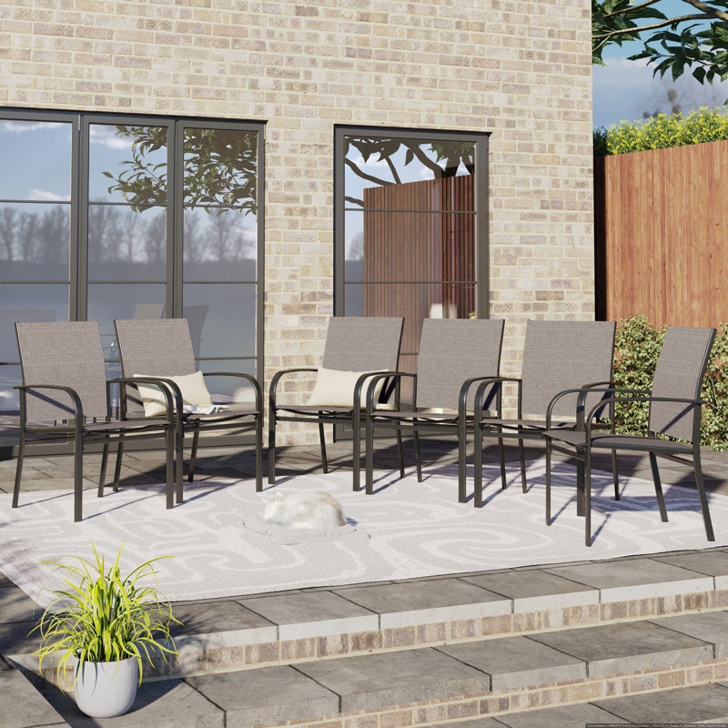 Argyri Patio Dining Armchair, Brown
