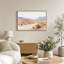 Paysage désertique à l'aquarelle avec mesas bleues, tableau sur toile-977236862