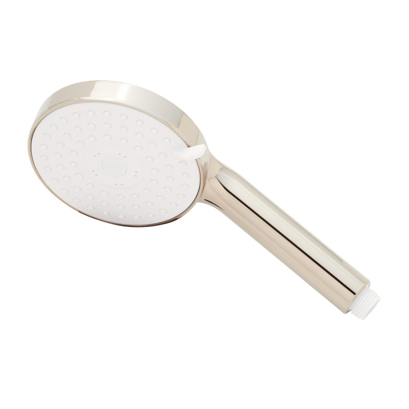 Douche à main ronde multifonctionnelle à palette 1,8 gallons par minute, Nickel poli